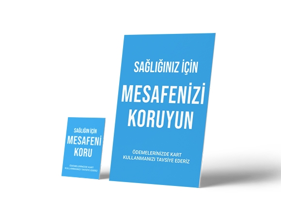 Mesafeni Koru Ayaklı Pano Baskı En Uygun Fiyatlarla Bidolubaskı'da