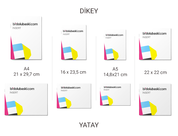 İnsert / İnsört Baskı Online Siparişle Bidolubaskı'da